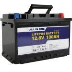 Zamiennik GEL / AGM Bateria słoneczna do przechowywania energii 12v 100ah Bateria litowo-jonowa LifePo4