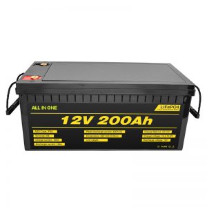 Konfigurowalny akumulator 12V Lifepo4 12,8v 200ah z akumulatorem Lifepo4 o żywotności 2000 cykli